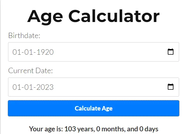 years calculator